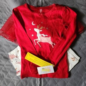 Carter's Red Reindeer Pajama Set